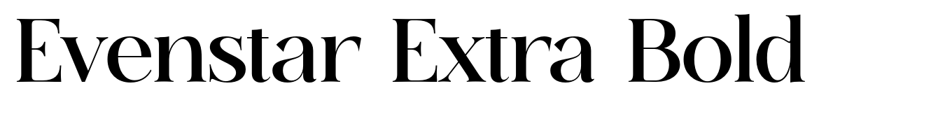 Evenstar Extra Bold